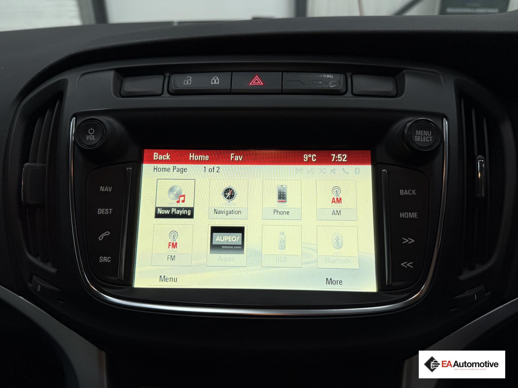 Vauxhall Zafira Tourer 1.4i Turbo Energy MPV 5dr Petrol Auto Euro 6 (140 ps)